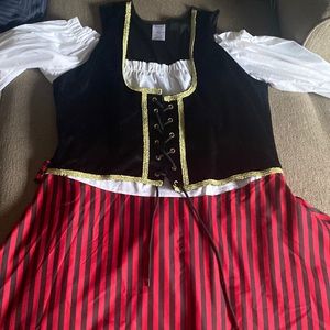 Womens pirate Halloween costume size 1X